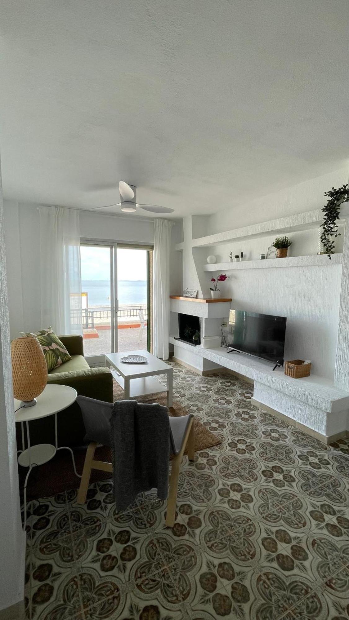 Charming Beachfront Apartment Murcia Exteriör bild
